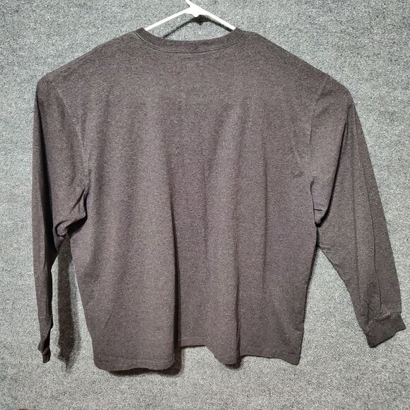 Carhartt Shirt Mens 3XL Gray Loose Fit Heavyweight Long Sleeve Workwear Grunge - Picture 4 of 8